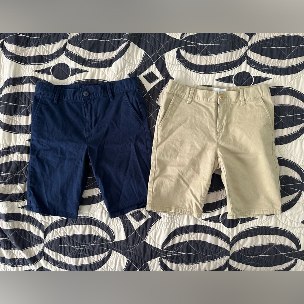 Girls Uniform Chino Shorts. Excellent condition. Navy and Khaki